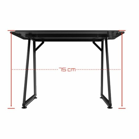Scrivania GAMING DRIFT DRDZ75 Nero Nero/Rosso 100 x 60 cm
