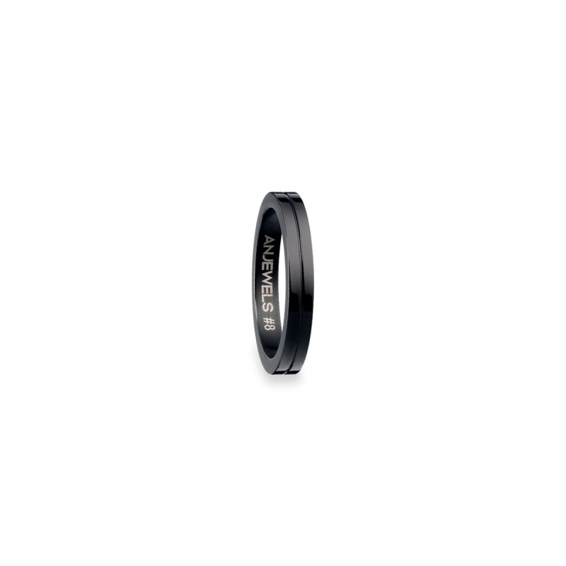 Anello Uomo AN Jewels AR.R1NS08BK-8 8 Anello Uomo AN Jewels AR.R1NS08BK-8 8