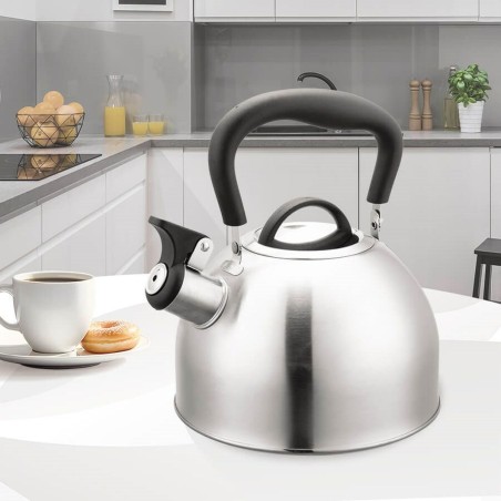 Teiera Feel Maestro MR-1336 Nero Argentato Acciaio inossidabile 1,8 L