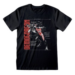 Maglia a Maniche Corte Stranger Things Anatomy of a Demogorgan Nero Unisex