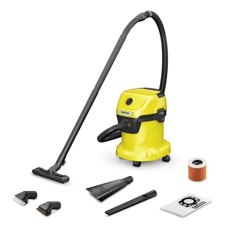 Aspirapolvere Kärcher WD 3 V-15/4/20 Giallo Nero Grigio 1000 W Aspirapolvere Kärcher WD 3 V-15/4/20 Giallo Nero Grigio 1000 W