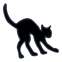 Decorazione per Halloween My Other Me Neon Silhouette di luci Gatto