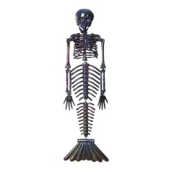 Decorazione per Halloween My Other Me Scheletro Sirena Cromato (37 cm)