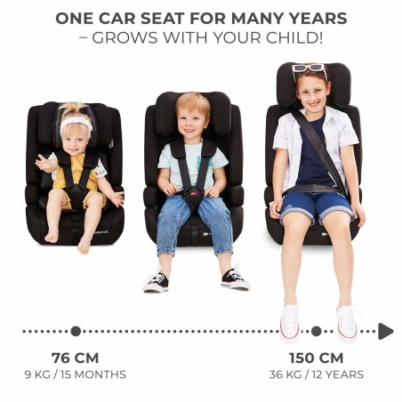 Seggiolino Auto Kinderkraft SAFETY FIX 2 i-Size Nero