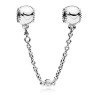 Perlina Donna Pandora EMBOSSED HEARTS  SAFETY CHAIN