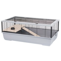 Gabbia INTER-ZOO Bernie Wood grey Legno Metallo Plastica 100 x 39 x 54 cm