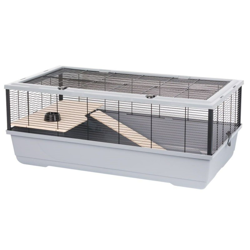 Gabbia INTER-ZOO Bernie Wood grey Legno Metallo Plastica 100 x 39 x 54 cm Gabbia INTER-ZOO Bernie Wood grey Legno Metallo Plastica 100 x 39 x 54 cm
