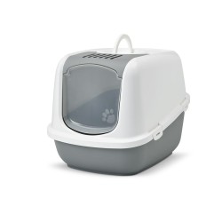 Lettiera per Gatti Savic Nestor Jumbo Bianco Beige Plastica