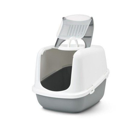 Lettiera per Gatti Savic Nestor Jumbo Bianco Beige Plastica