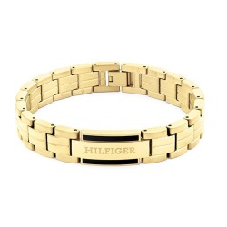 Bracciale Uomo Tommy Hilfiger PARKER Acciaio inossidabile Dorato