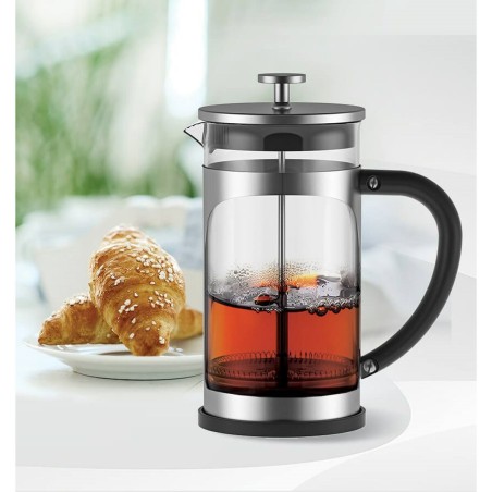 Teiera Feel Maestro MR-1860-600 Nero Acciaio Acciaio inossidabile Vetro Borosilicato 600 ml
