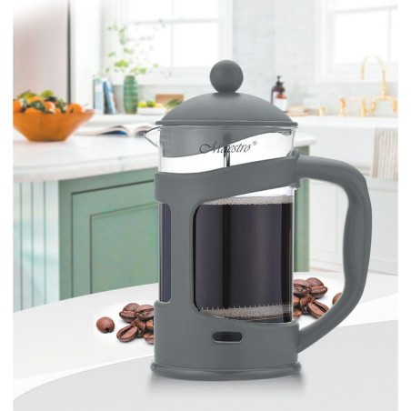 Teiera Feel Maestro MR-1665-1000 Grigio Acciaio inossidabile Vetro Borosilicato 1 L