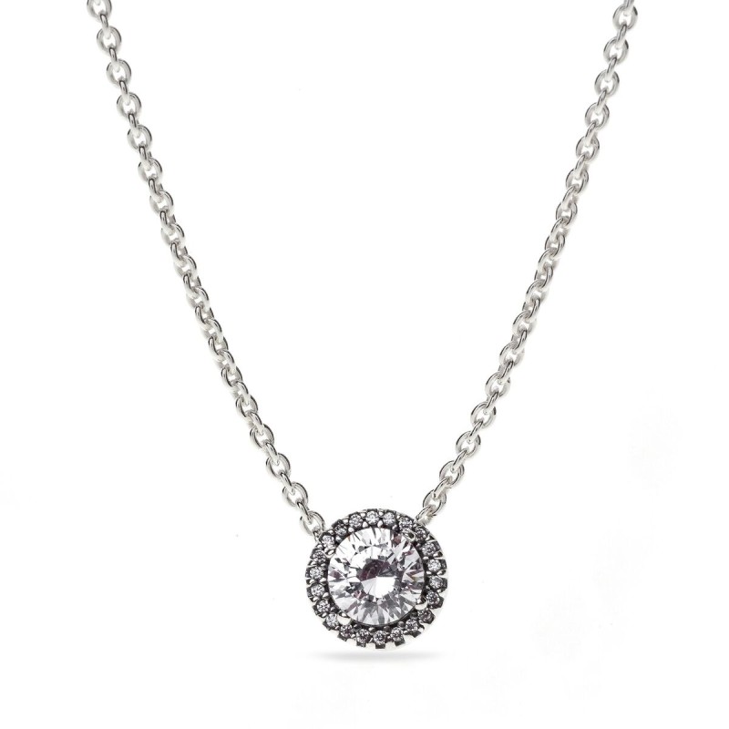 Ciondolo Donna Pandora 396240CZ-45 Argentato Ciondolo Donna Pandora 396240CZ-45 Argentato