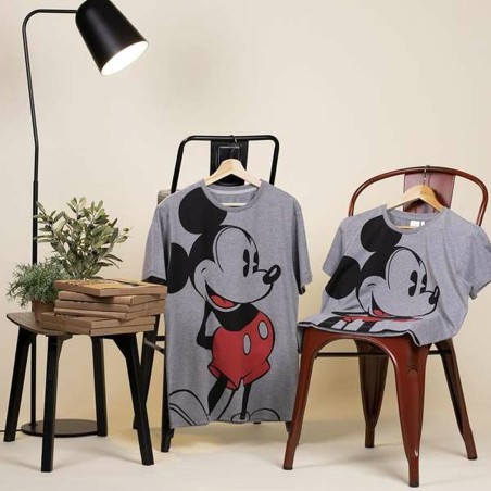 Maglia a Maniche Corte Donna Mickey Mouse Grigio scuro