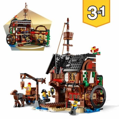 Set di Costruzioni   Lego 31109 Barco Pirata         Bianco Multicolore Bronce 3 in 1 1260 Pezzi