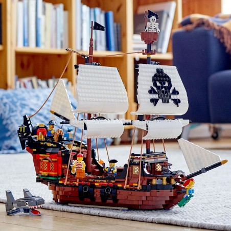 Set di Costruzioni   Lego 31109 Barco Pirata         Bianco Multicolore Bronce 3 in 1 1260 Pezzi
