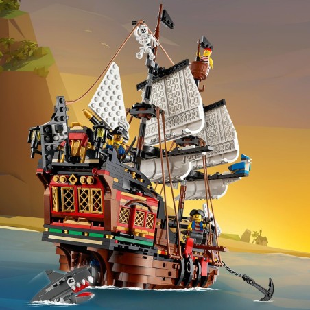 Set di Costruzioni   Lego 31109 Barco Pirata         Bianco Multicolore Bronce 3 in 1 1260 Pezzi
