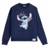 Felpa senza Cappuccio Donna Stitch Blu scuro S