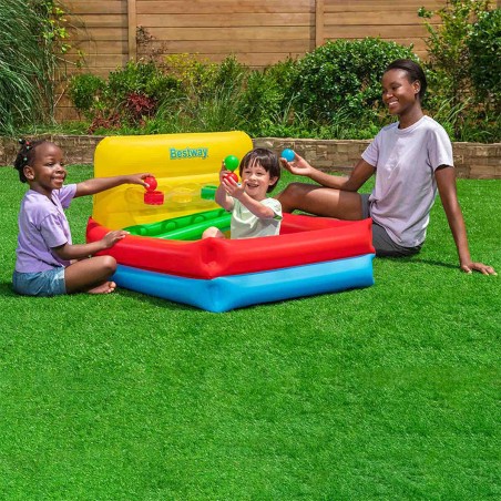 Bestway Piscina Gonfiabile Infantile con Palline 104x94x61 cm +2 Anni Giardino 52546