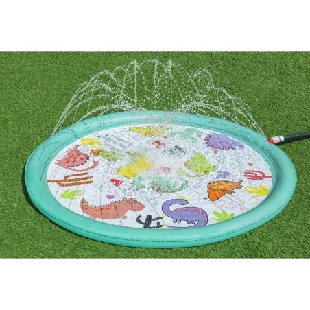 Bestway Aspersore Gonfiabile Dinosauri D122 cm +2 Anni Giardino 52698