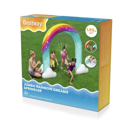 Bestway Aspersore Jumbo Arcobaleno 221x71x193 cm +2 Anni Giardino 52732