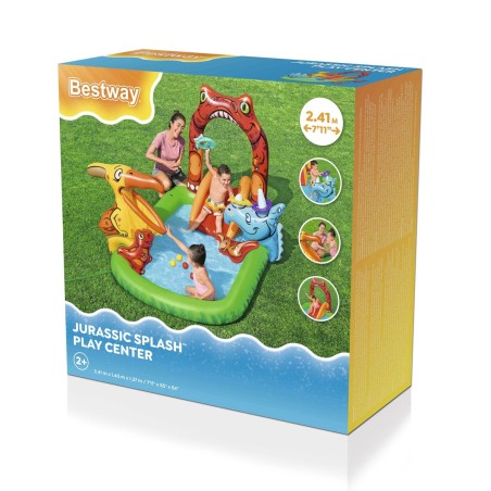 Bestway Piscina Gonfiabile Parco Giochi Dinosauri 241x140x137 cm +3-6 Anni 53160