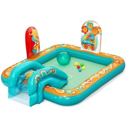 Bestway Piscina Gonfiabile Parco Giochi Hippie 193x152x74 cm +2 Anni Giardino 53164