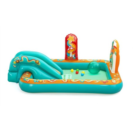 Bestway Piscina Gonfiabile Parco Giochi Hippie 193x152x74 cm +2 Anni Giardino 53164