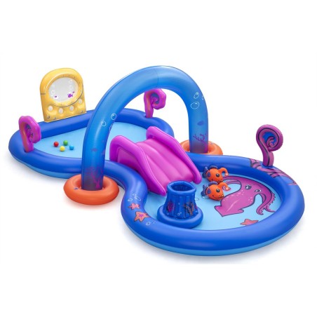 Bestway Piscina Gonfiabile Parco Giochi Avventure Mare 330x188x117 cm +2 Anni 53167