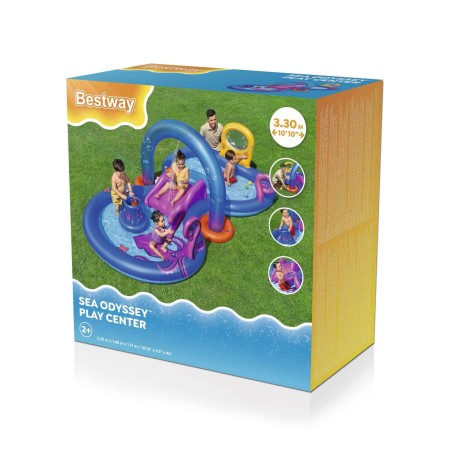 Bestway Piscina Gonfiabile Parco Giochi Avventure Mare 330x188x117 cm +2 Anni 53167