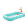 Bestway Piscina Gonfiabile Bambini Basket 251x168x102 cm +3 Anni Giardino 54445