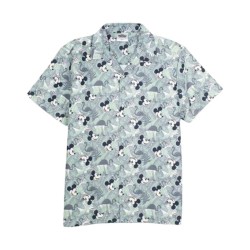 Maglia a Maniche Corte Uomo Mickey Mouse Verde Chiaro