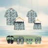 Maglia a Maniche Corte Uomo Mickey Mouse Verde Chiaro