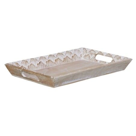 Vassoio per aperitivi 45,5 x 30,5 x 5,5 cm Bianco Legno di mango (2 Unità)