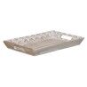 Vassoio per aperitivi 45,5 x 30,5 x 5,5 cm Bianco Legno di mango (2 Unità)
