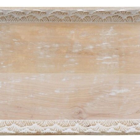 Vassoio per aperitivi 45,5 x 30,5 x 5,5 cm Bianco Legno di mango (2 Unità)