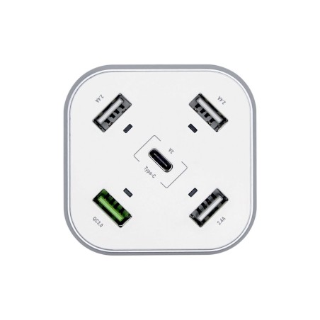 Caricabatterie USB Aisens ASCH-5PQC-W Bianco