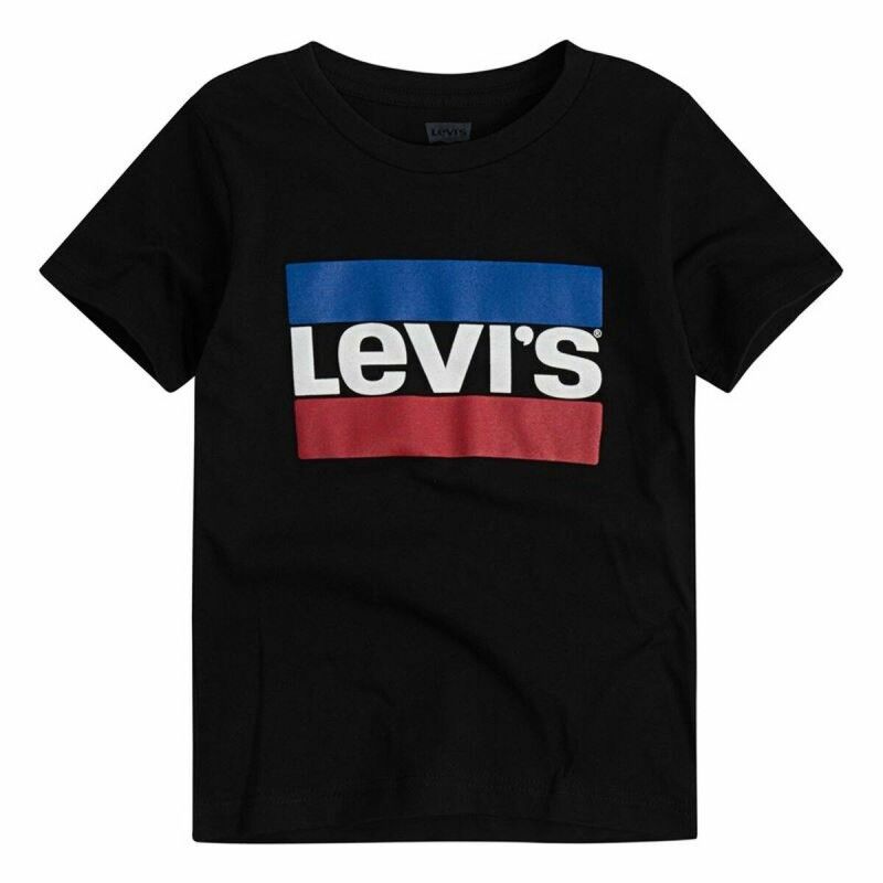 Maglia a Maniche Corte Uomo Levi's Logo Jr Nero Maglia a Maniche Corte Uomo Levi's Logo Jr Nero
