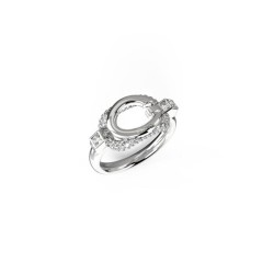 Anello Donna Guess JUBR04513JWRH56 Argentato 16