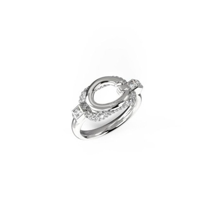 Anello Donna Guess JUBR04513JWRH56 Argentato 16