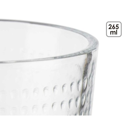 Set di Bicchieri Vivalto 79064 Trasparente Vetro Punti 265 ml (8 Unità)