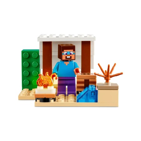 Set di Costruzioni Lego La Expedición al Desierto de Steve Multicolore 75 Pezzi
