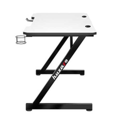 Scrivania Huzaro Hero 2.5 Bianco Nero Alluminio 120 x 60 cm