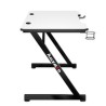 Scrivania Huzaro Hero 2.5 Bianco Nero Alluminio 120 x 60 cm