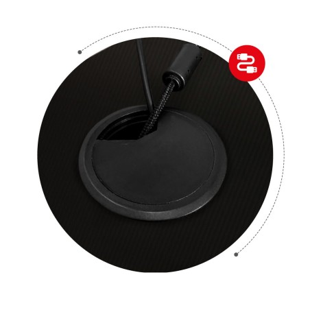 Scrivania Gaming Huzaro Hero 2.5 Nero Alluminio 120 x 60 cm