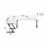 Scrivania Gaming Huzaro HZ-Hero 7.0 Bianco Nero Fibra di carbonio 154 x 72,5 x 117 cm