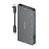 Hub USB Aisens ASUC-8P015-GR Grigio Multicolore