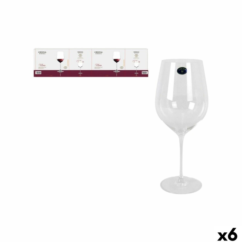 Set di calici da vino Bohemia Crystal Uria Cristallo (6 Unità) Set di calici da vino Bohemia Crystal Uria Cristallo (6 Unità)