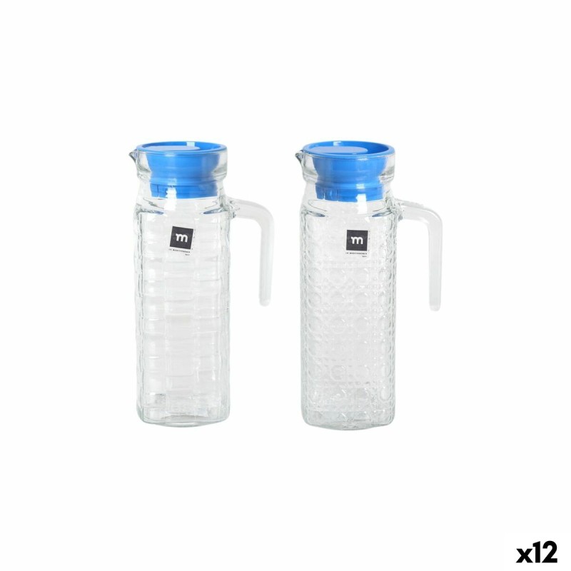 Boccale con Coperchio e Dosatore La Mediterránea Chrystie Vetro (12 Unità) Boccale con Coperchio e Dosatore La Mediterránea Chrystie Vetro (12 Unità)