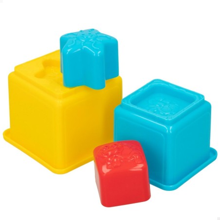 Blocchi Impilabili PlayGo 16 Pezzi 4 Unità 10,5 x 9 x 10,5 cm